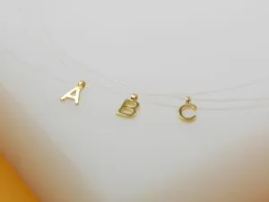 18K Gold Filled Initial Letter Choker S