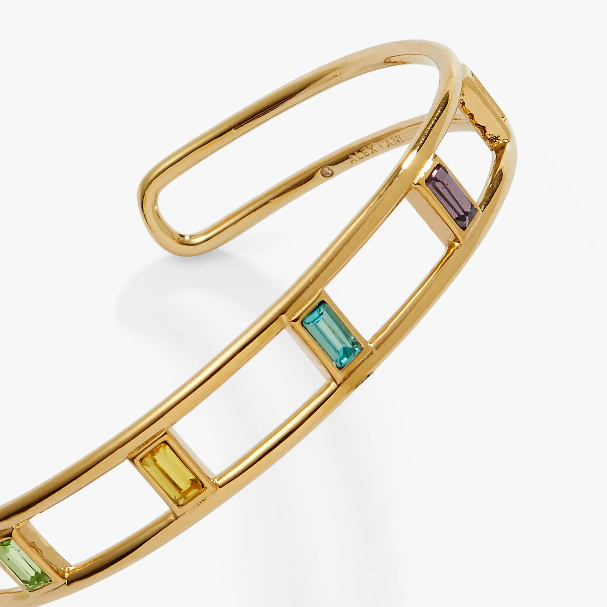 ‘90s Nostalgia Multicolor Crystal Cuff Bracelet