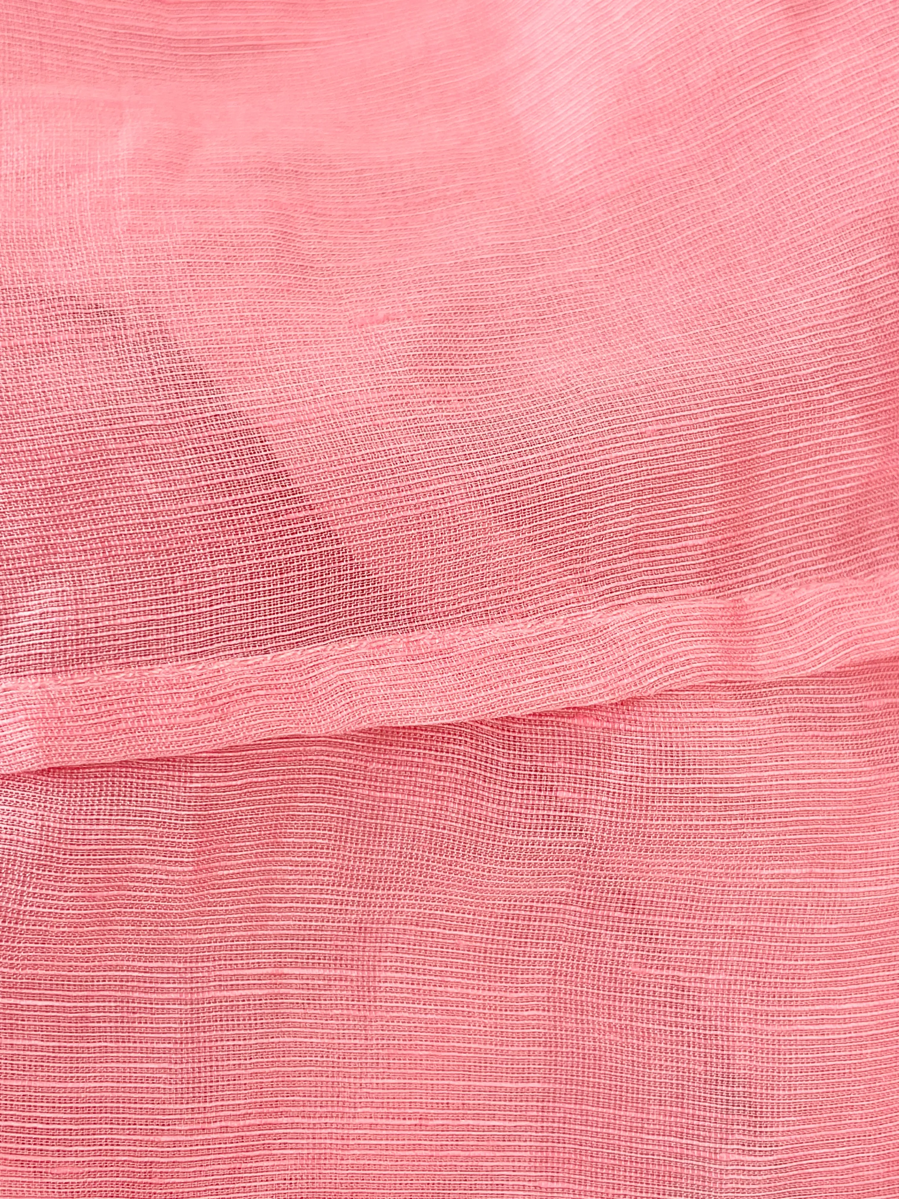 Aureta Pink Slipper 'Aspen' Linen Blend Blouse - AU8