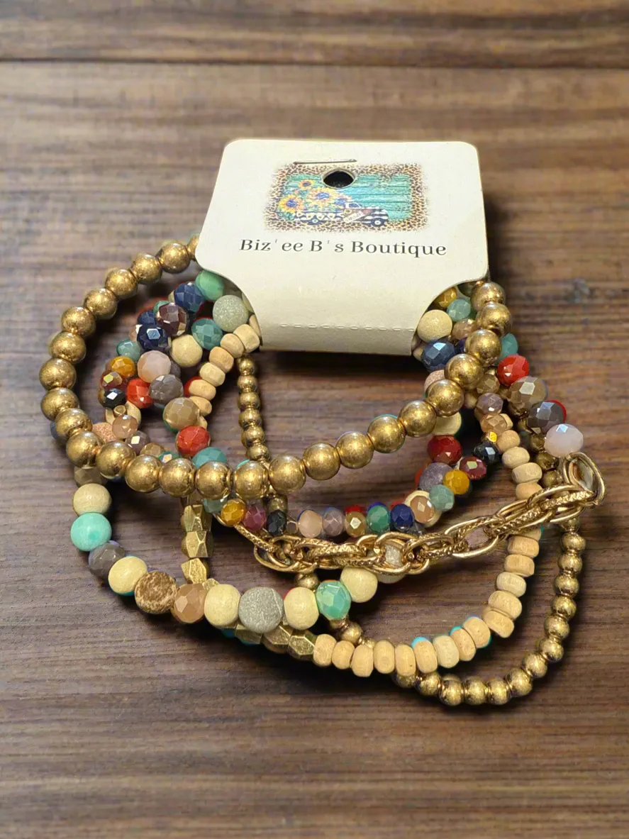 Beaded Bracelet Stack