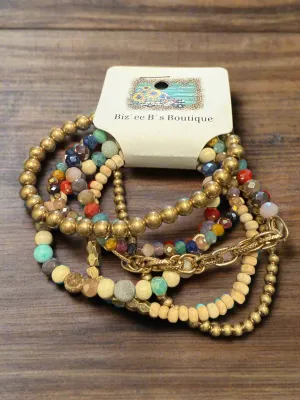 Beaded Bracelet Stack