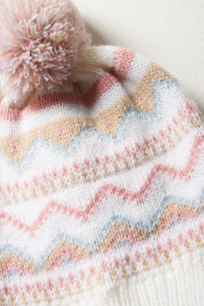 Beanie & Mittens Set Natural