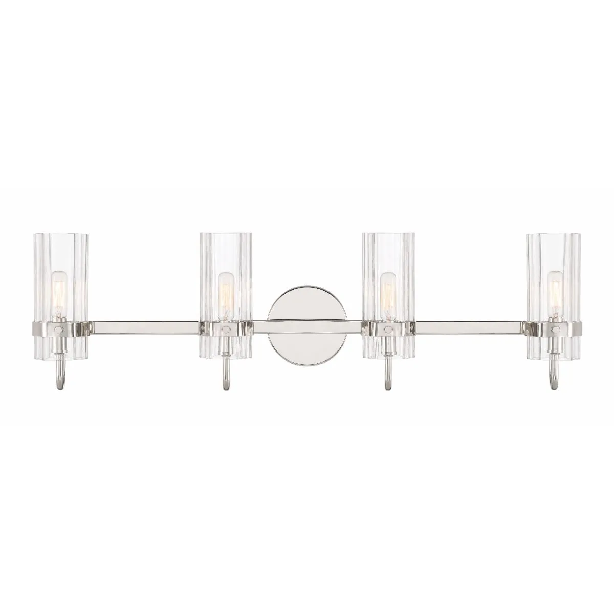 Brook 31 in. 4 Lights Vanity Light Polished Nickel Finish