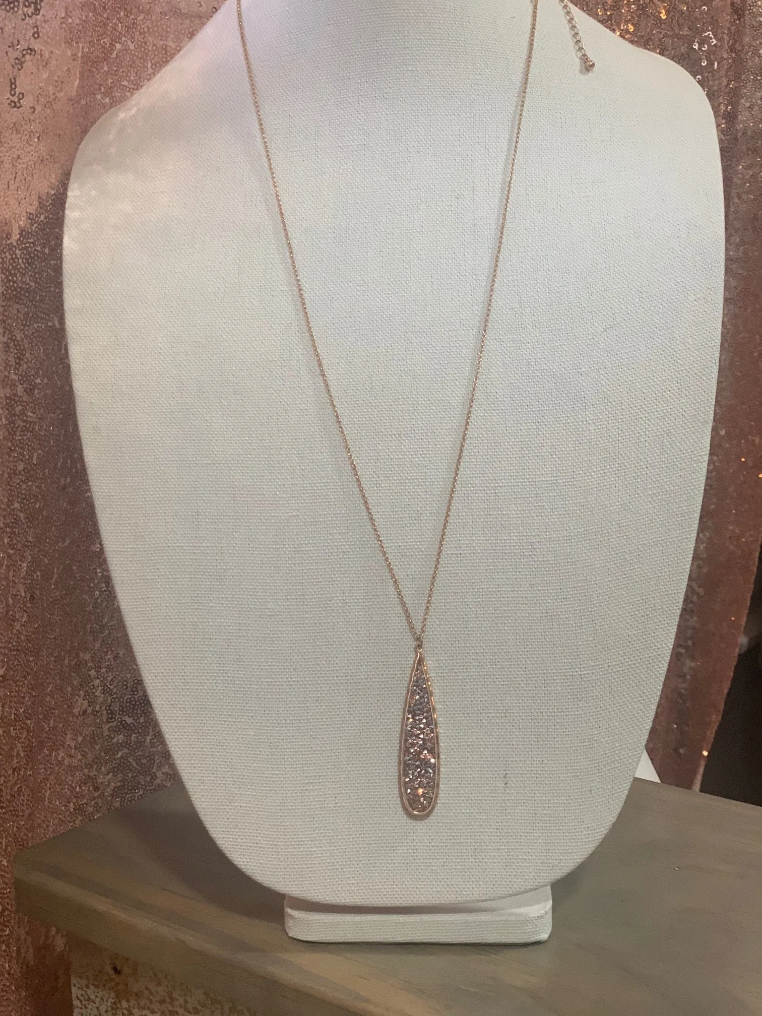 Chloe Sunburst Stone Necklace