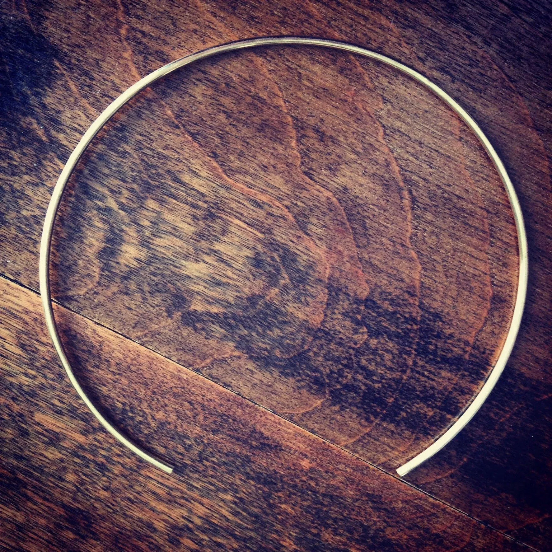Collar Necklace - Round Metal