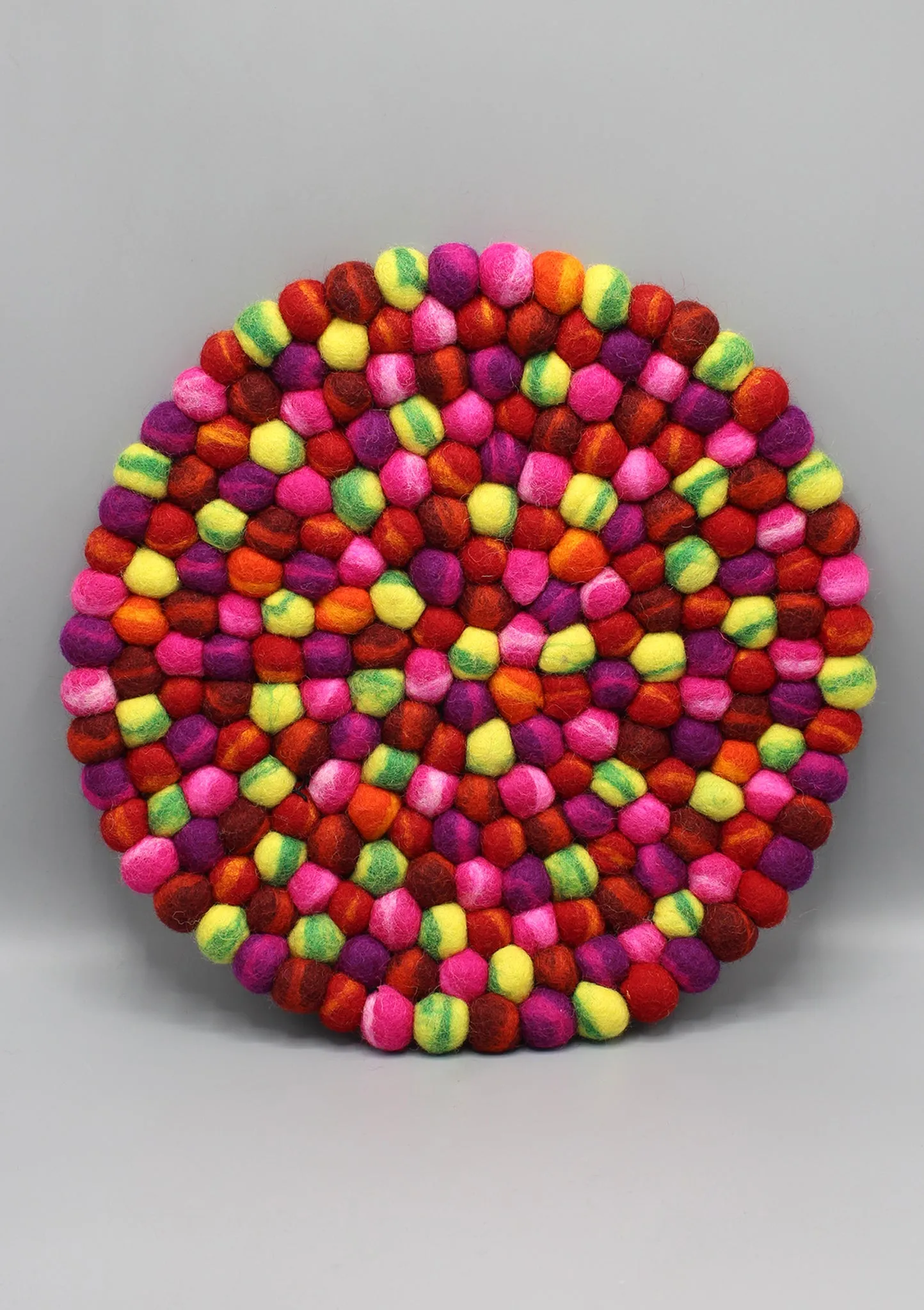Felt Ball Modern Dining Decor Large Trivet