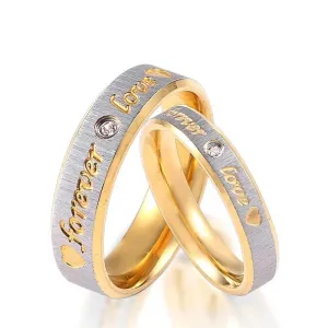 Forever love couple rings