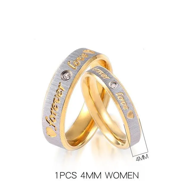 Forever love couple rings