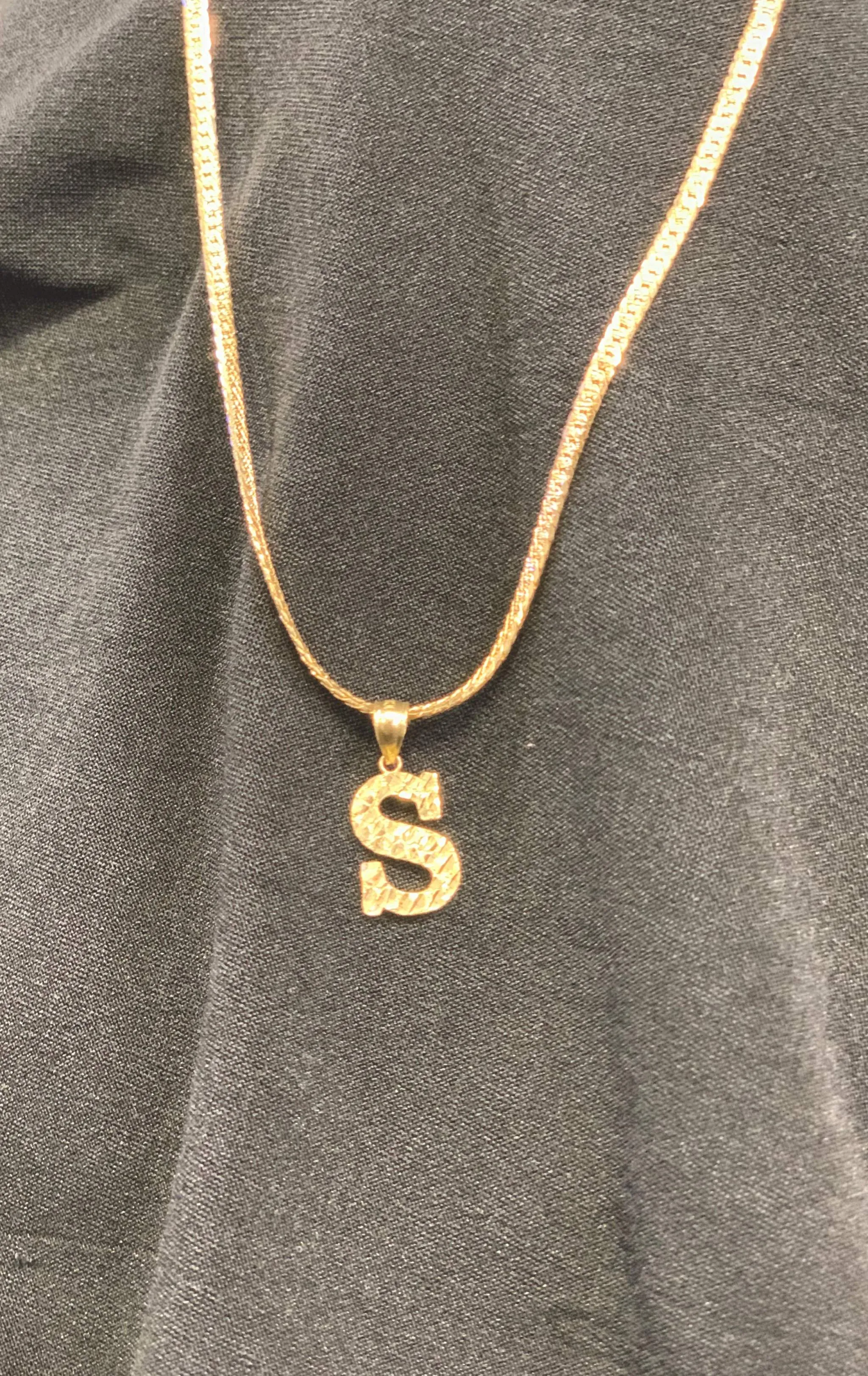Genuine Solid 10k Gold Pendants with 14k Gold Dipped Nugget Chain