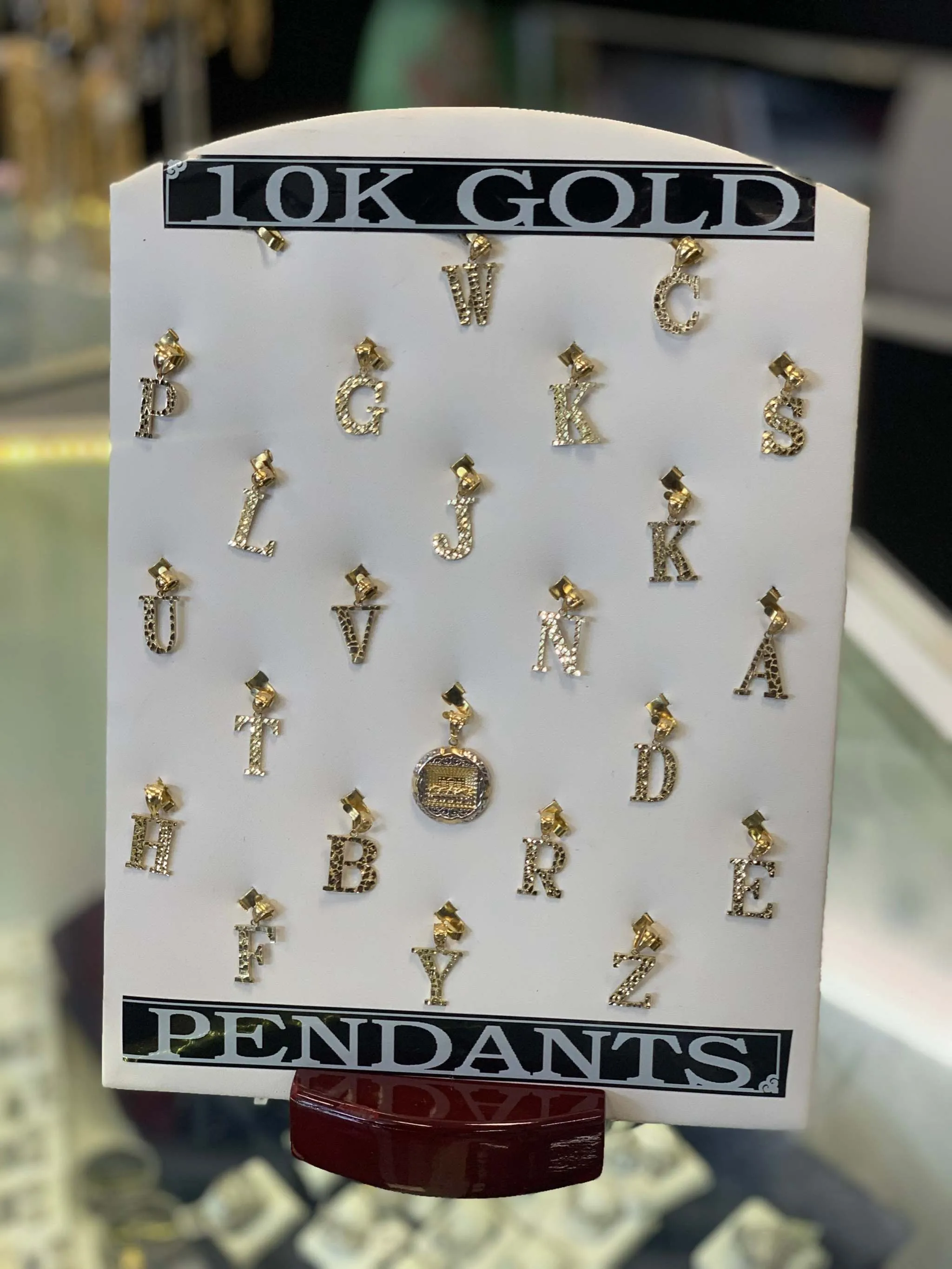 Genuine Solid 10k Gold Pendants with 14k Gold Dipped Nugget Chain