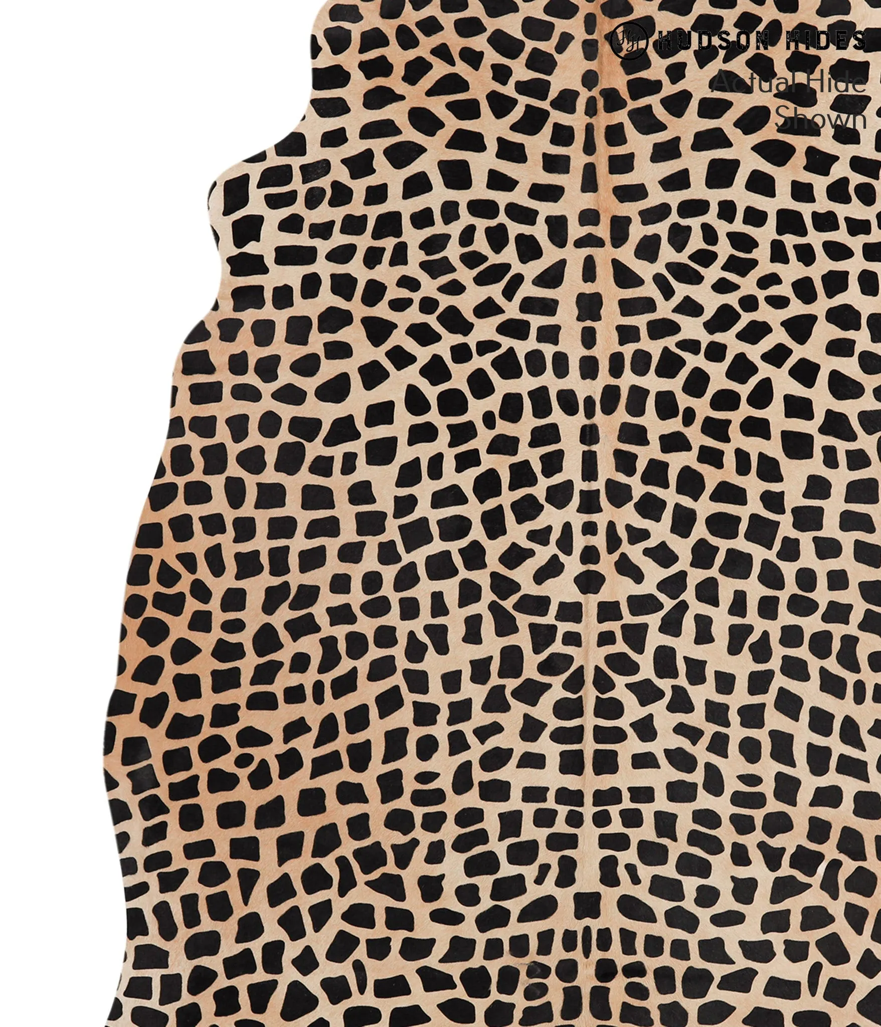 Giraffe Large Brazilian Cowhide Rug 7'0"H x 5'6"W #64897 by Hudson Hides