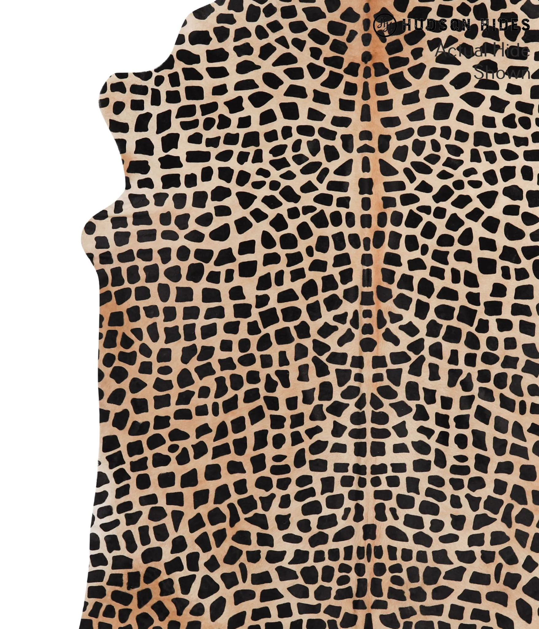 Giraffe X-Large Brazilian Cowhide Rug 7'3"H x 5'6"W #64873 by Hudson Hides