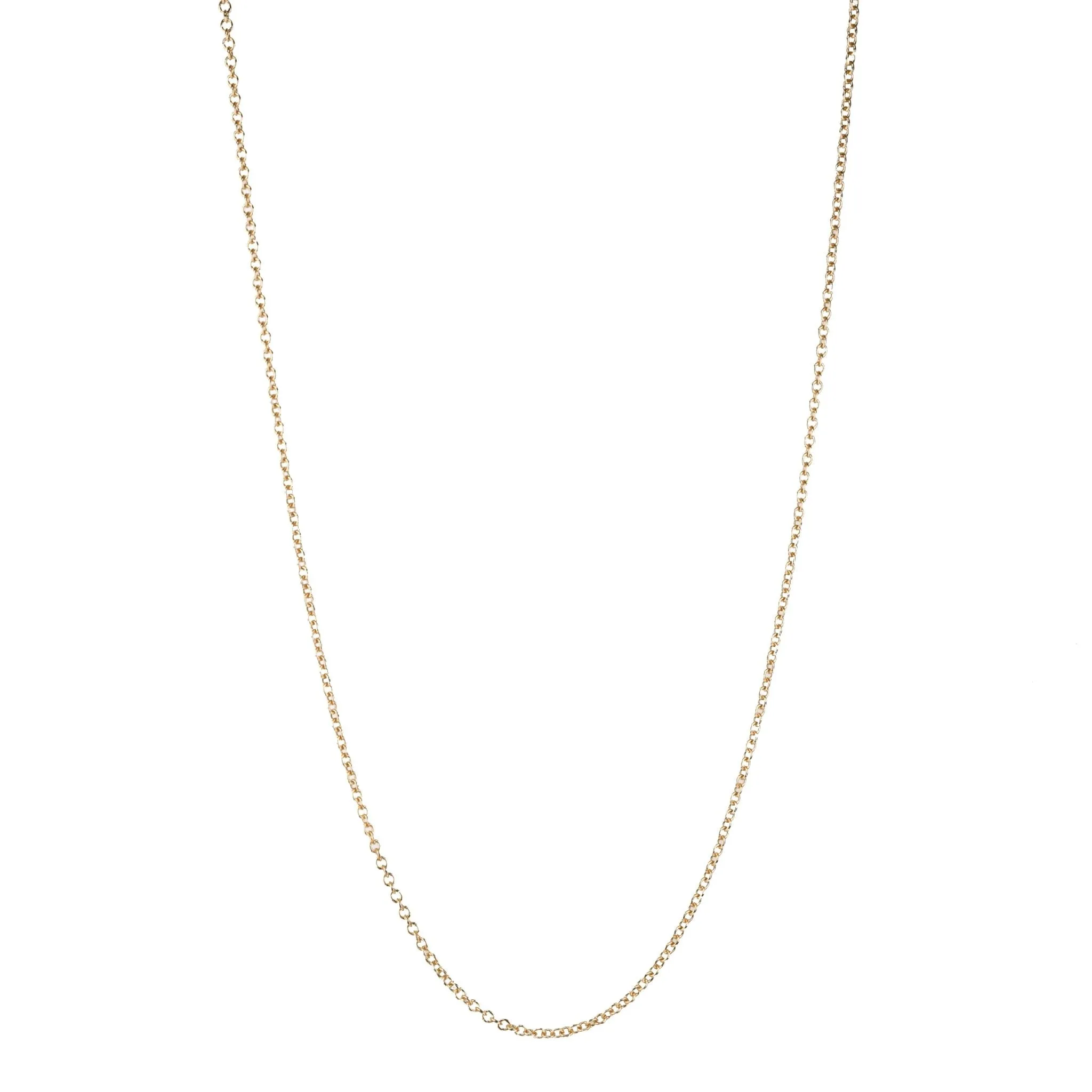 Gold 1.1mm Cable Chain in 16