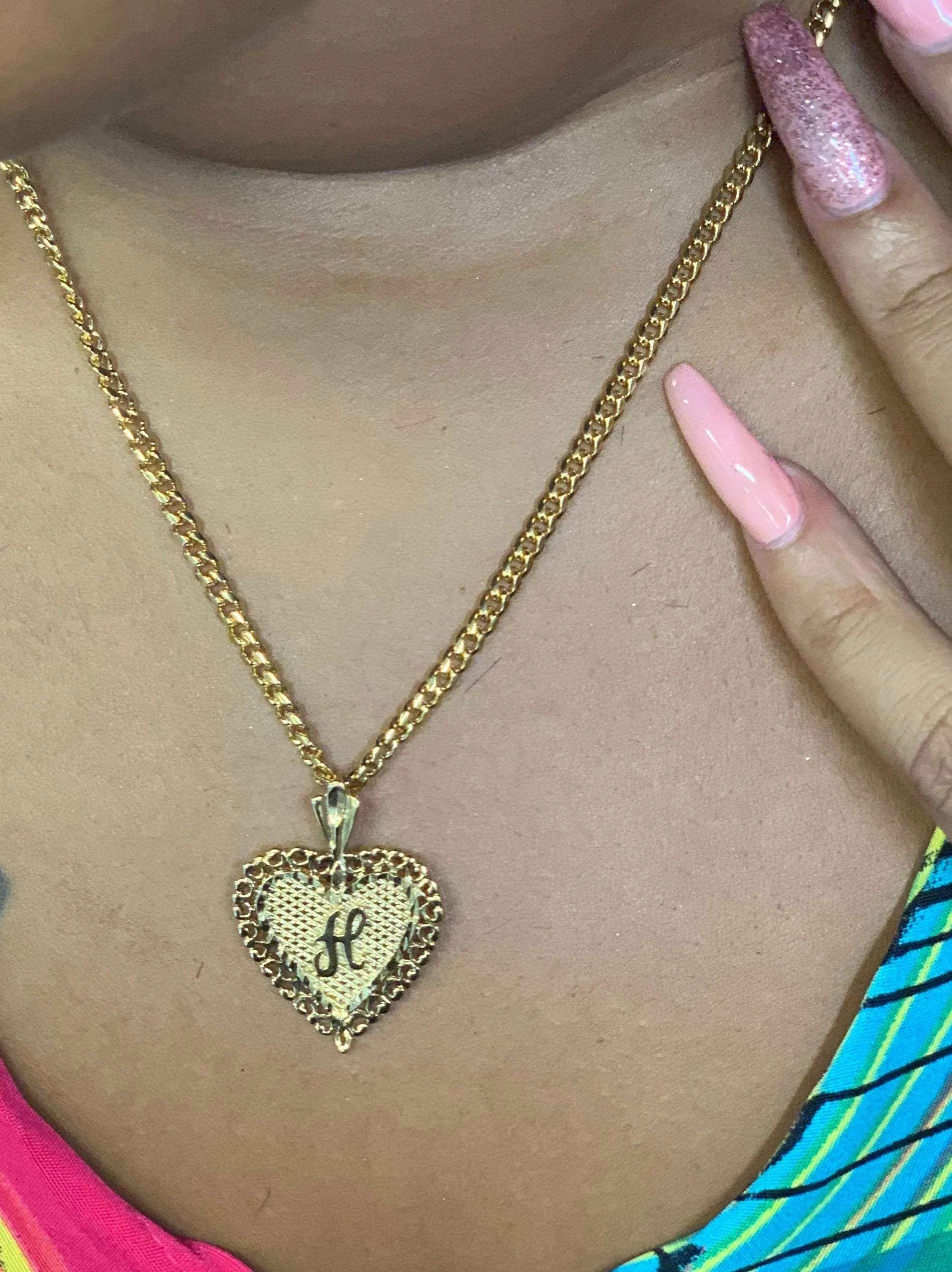 Gold Dipped Initial Pendants
