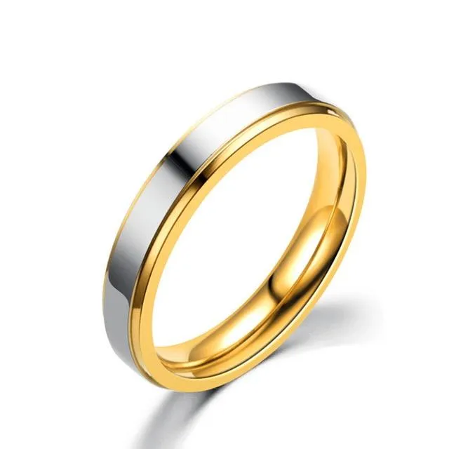 Husband and wife wedding rings