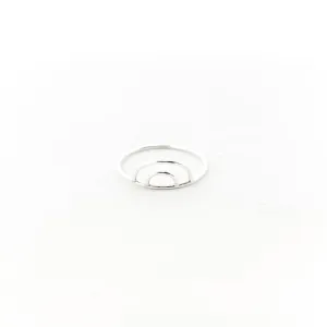 Kyrie Open Rainbow Ring | Silver