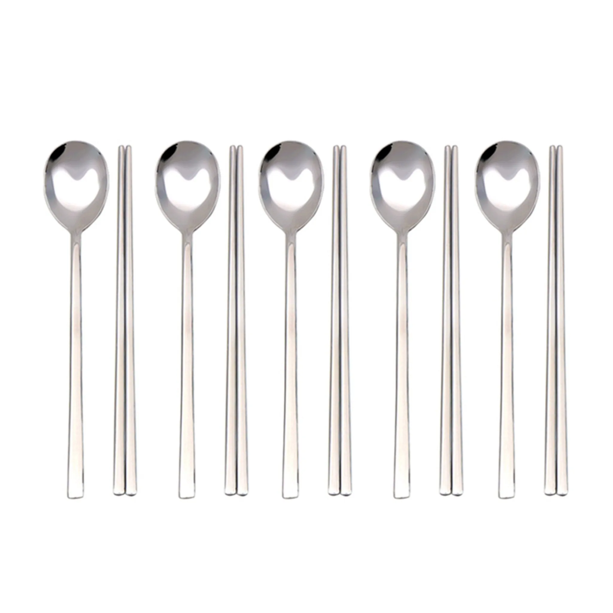 LaonNuri Simple Line Spoon Set - Korean Dining Utensils - 🏆 #74 - Kitchen Essentials - Best of December