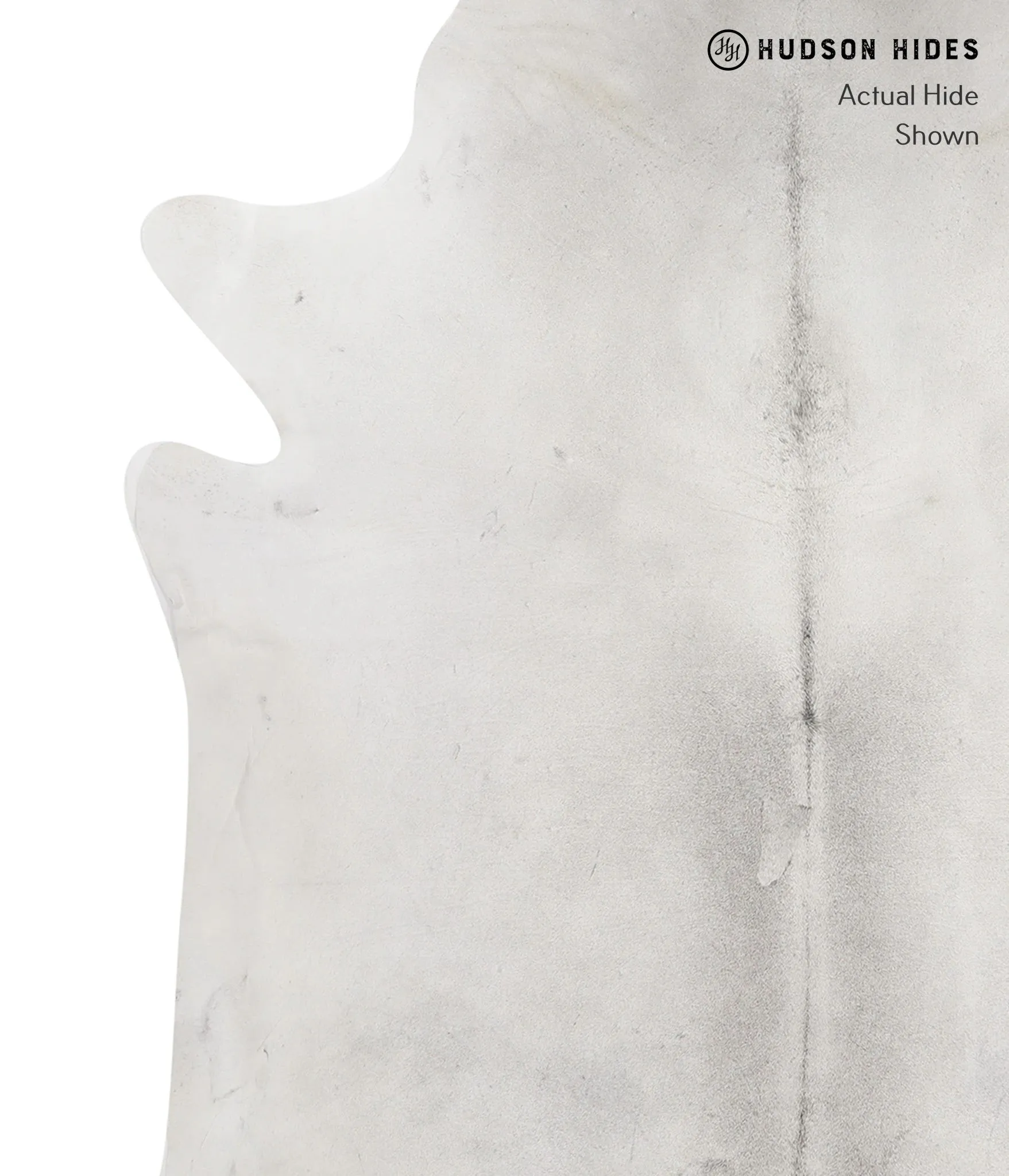 Light Grey XX-Large Brazilian Cowhide Rug 8'2"H x 7'6"W #82074 by Hudson Hides