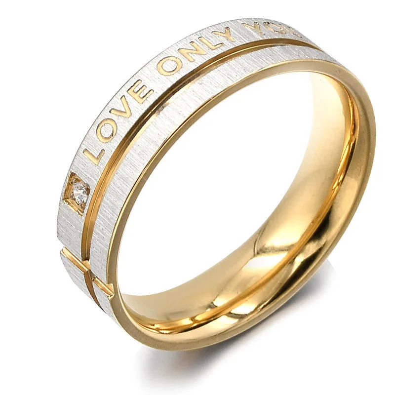 Love only you couple rings