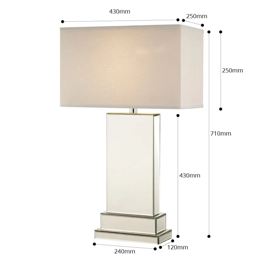 Lydia Mirror Tower Table Lamp