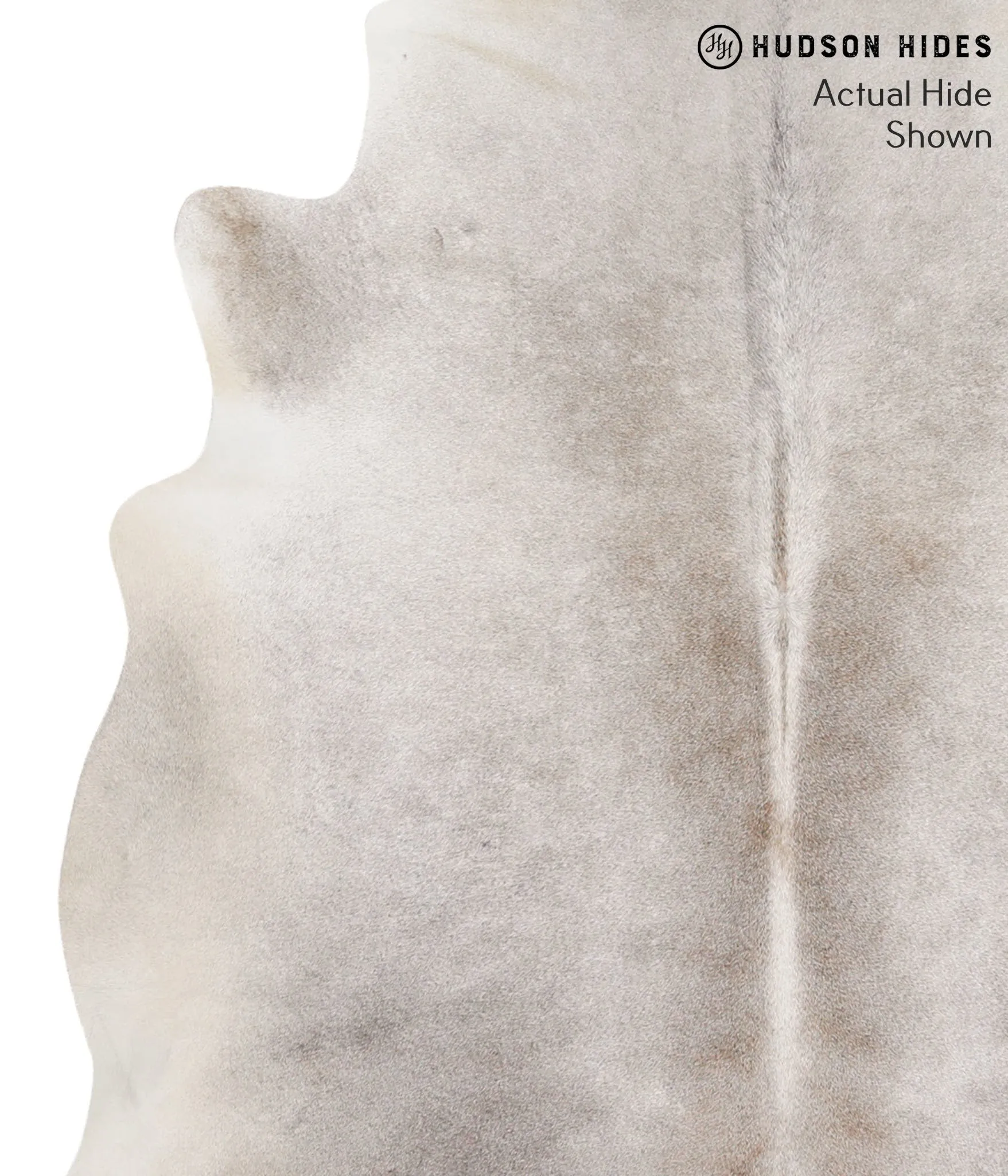 Medium Grey X-Large Brazilian Cowhide Rug 6'5"H x 6'7"W #66891 by Hudson Hides