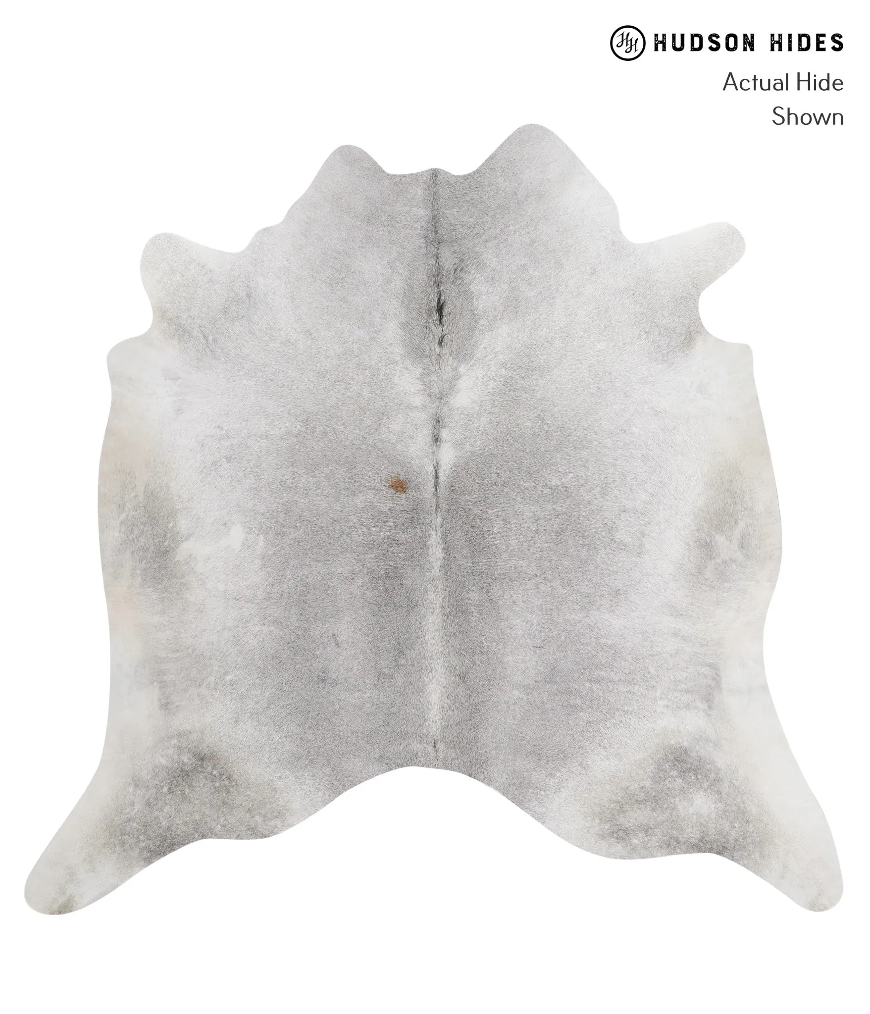 Medium Grey XX-Large Brazilian Cowhide Rug 7'3"H x 7'4"W #81205 by Hudson Hides