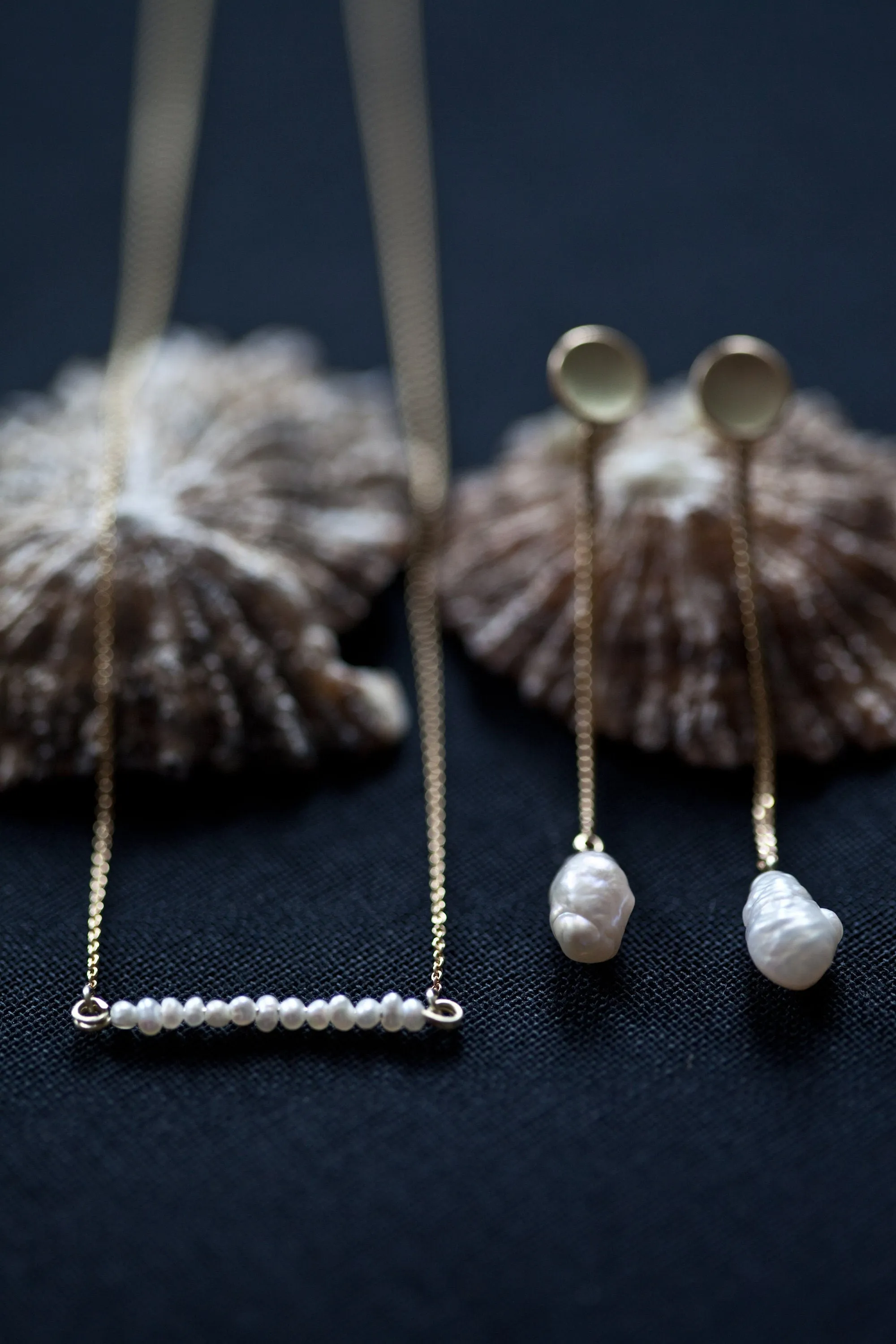 Multi Pearls Minimal Necklace