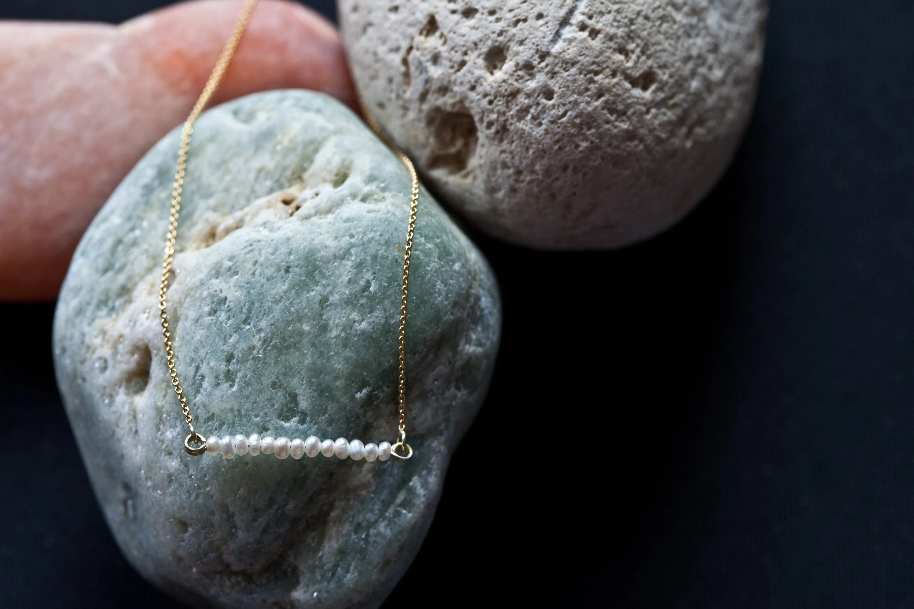Multi Pearls Minimal Necklace