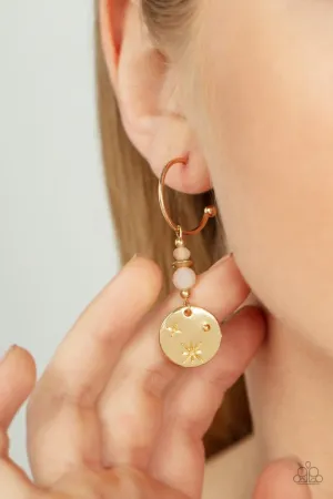 Paparazzi Earring ~ Artificial STARLIGHT - Gold