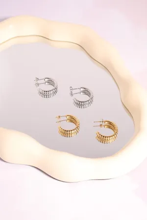 Pastry Puff Hoop Earrings