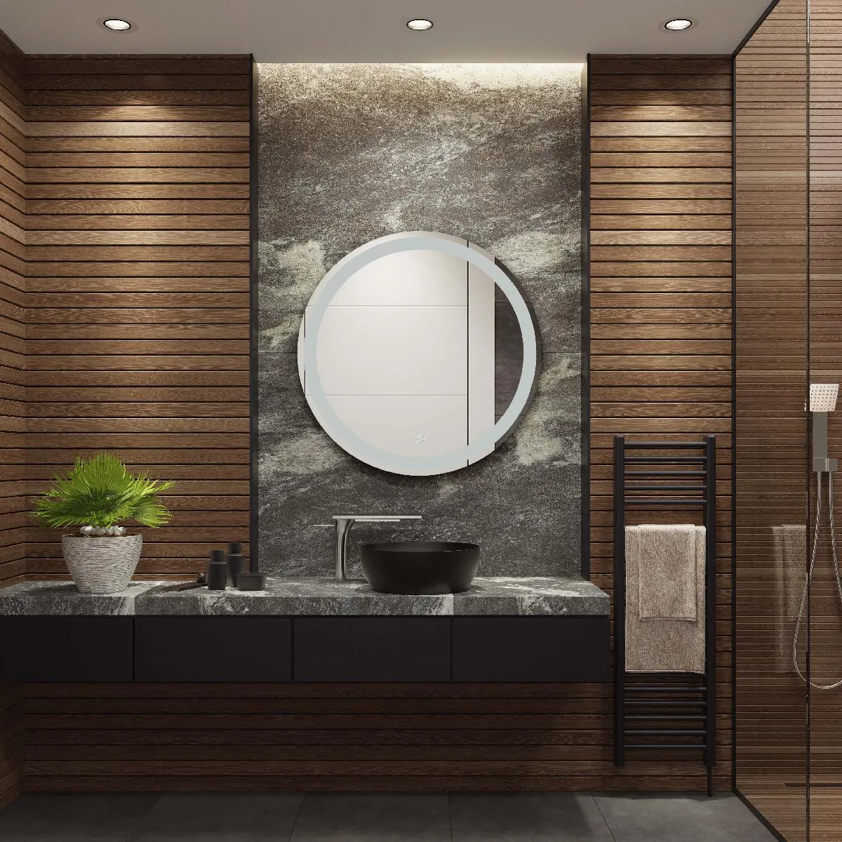 Safavieh Caspar 30 LED Mirror, LMR1001