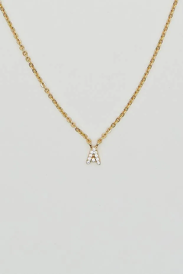 Shiny Initial Necklace: Holiday Favorite: B