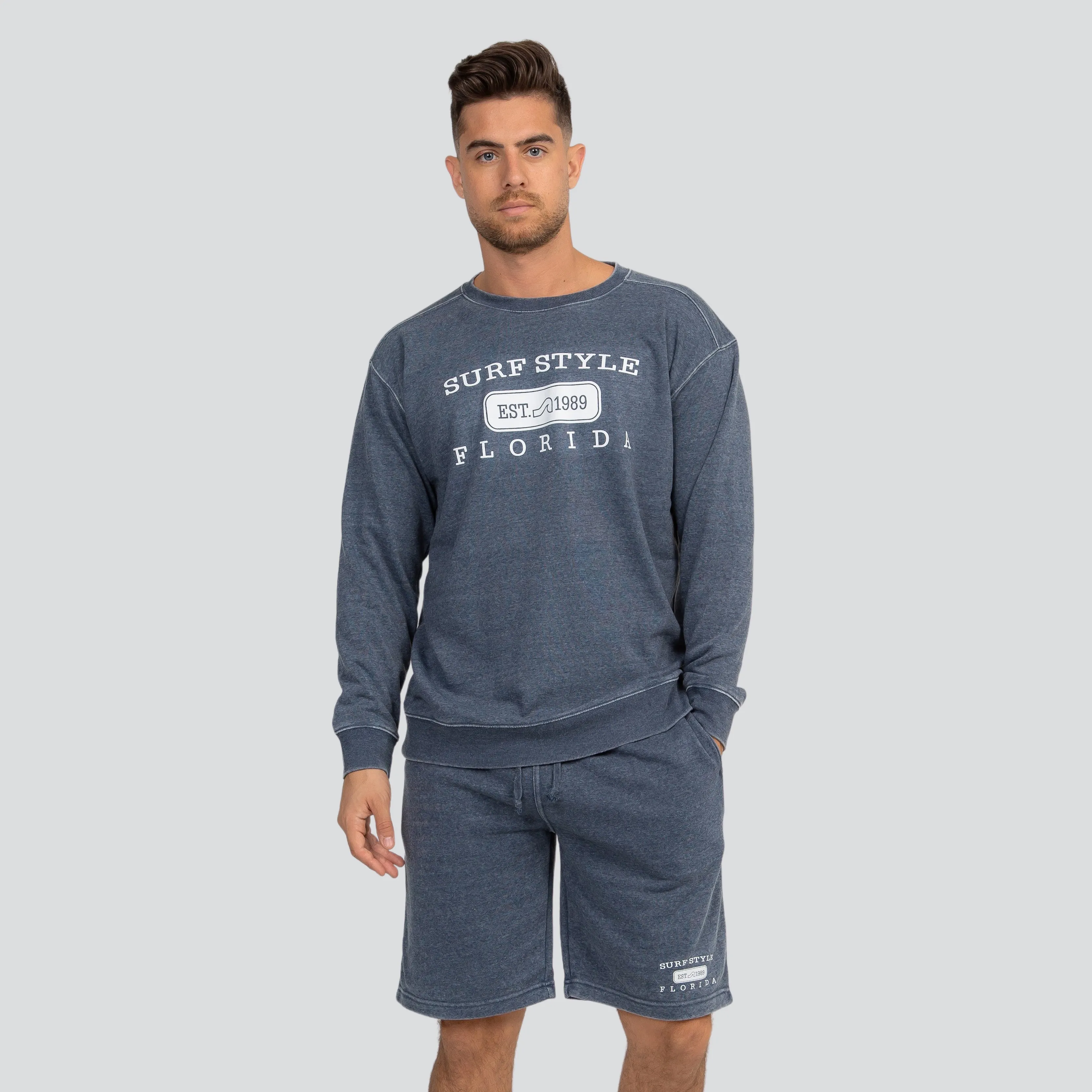 Simple Collegiate Burnout Shorts
