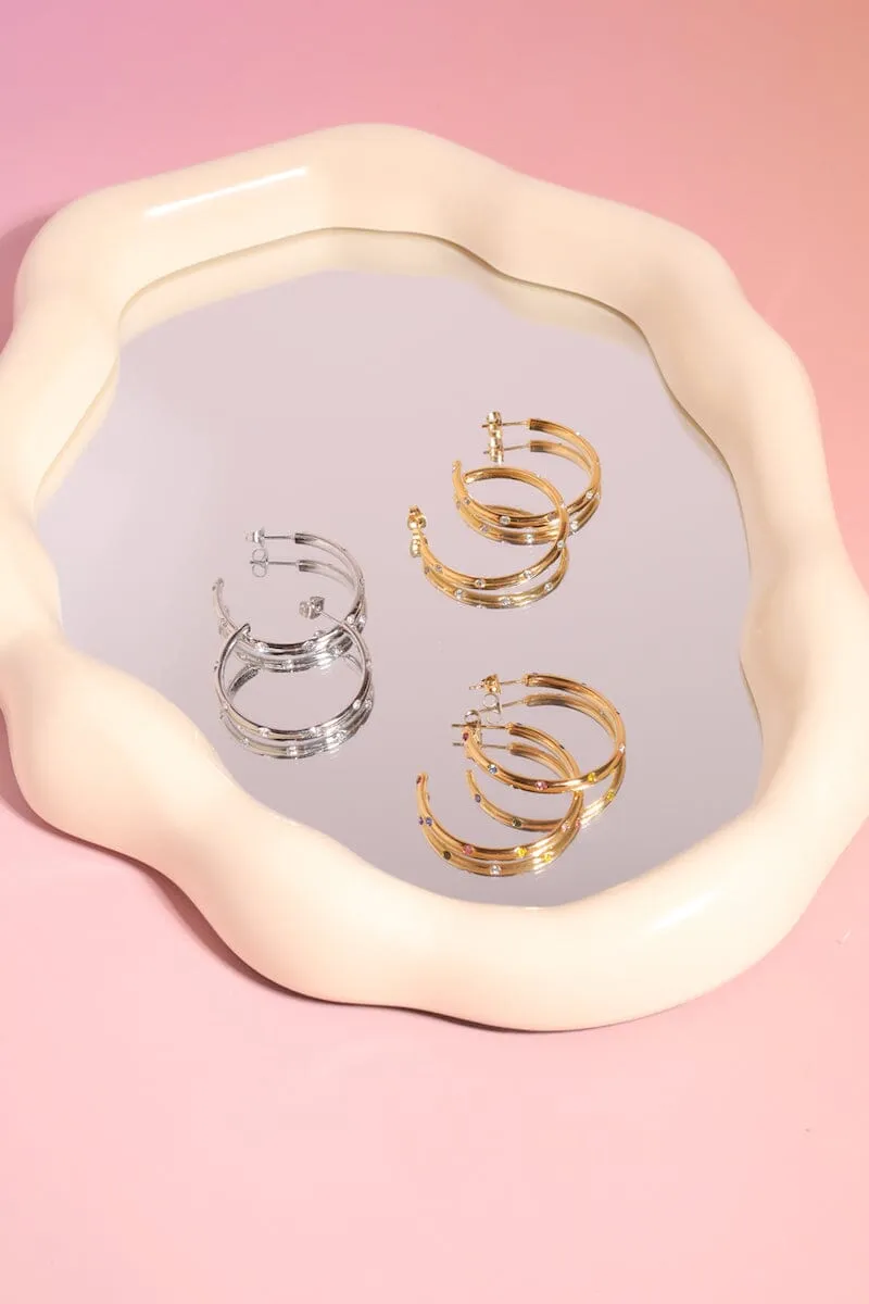 Sparkle Hoop Earrings
