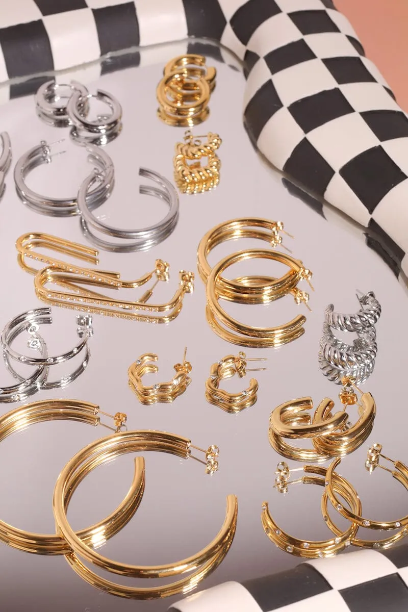 Sparkle Hoop Earrings