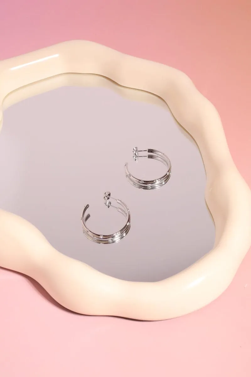 Sparkle Hoop Earrings