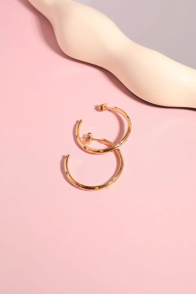 Sparkle Hoop Earrings
