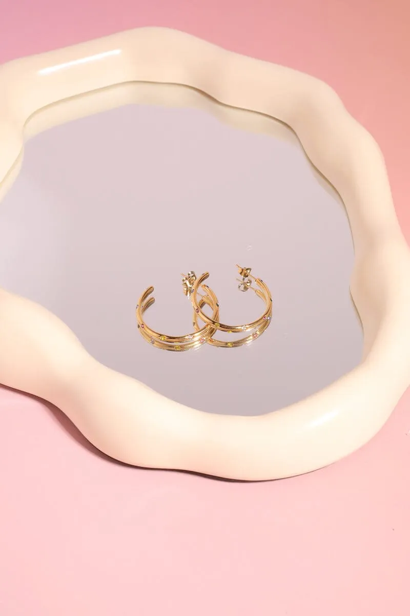 Sparkle Hoop Earrings