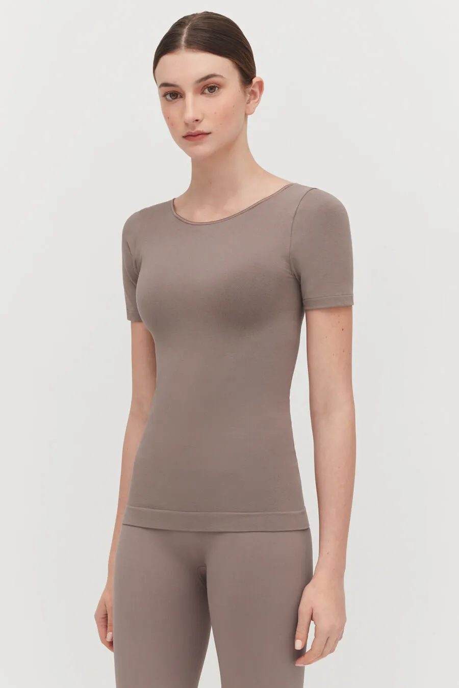 Stretch Scoop Neck Tee