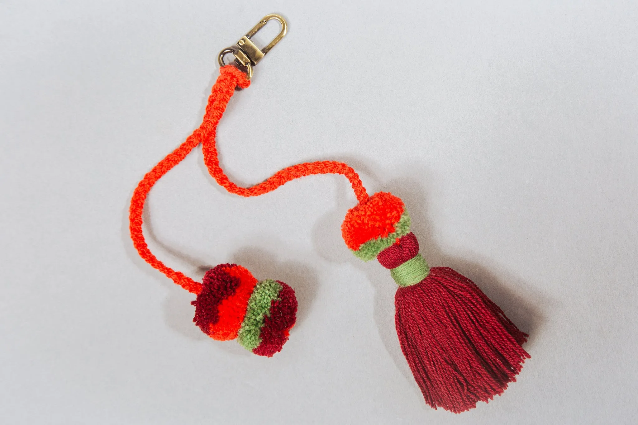 Tassel Pom Pom Keychain