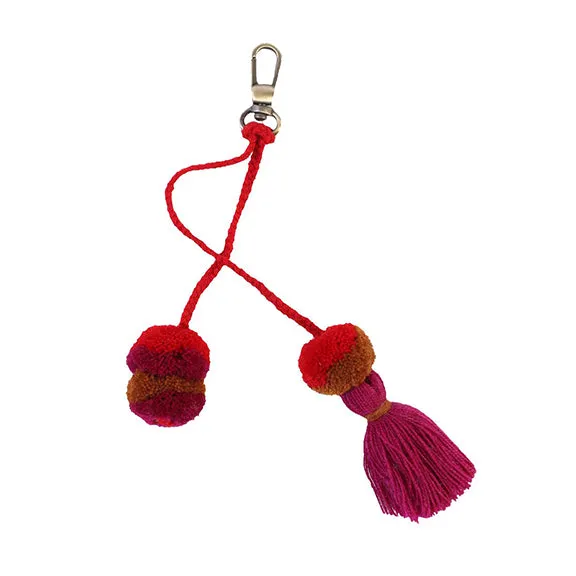 Tassel Pom Pom Keychain