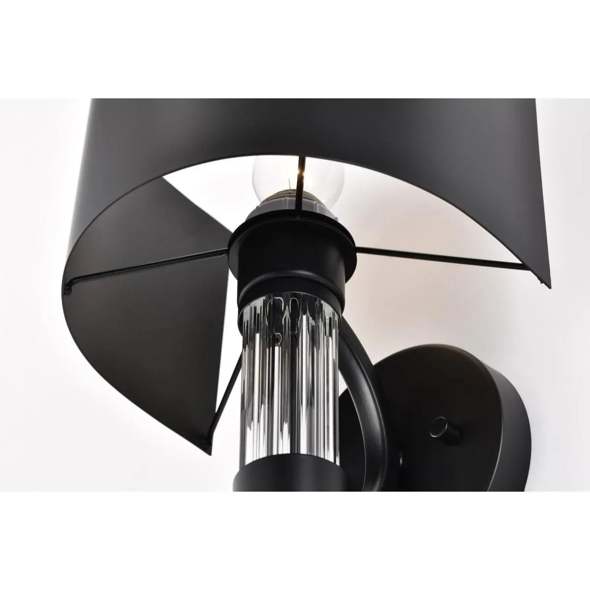 Teagon 23 in. Wall Sconce Matte Black Finish