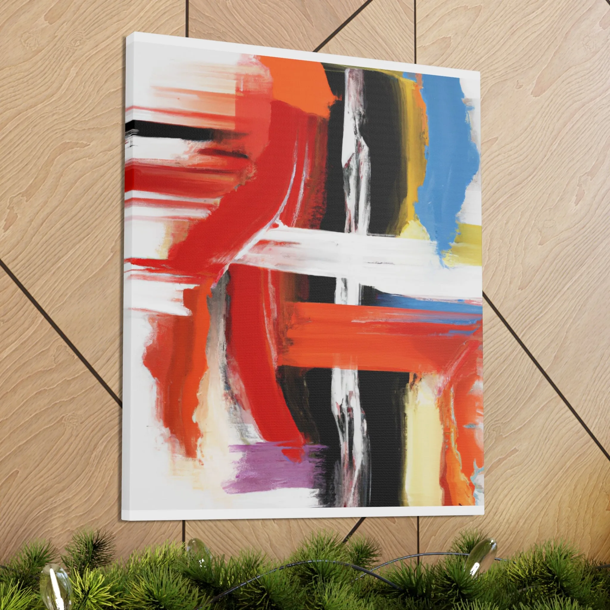 Vibrant Stroke Symphony - Canvas