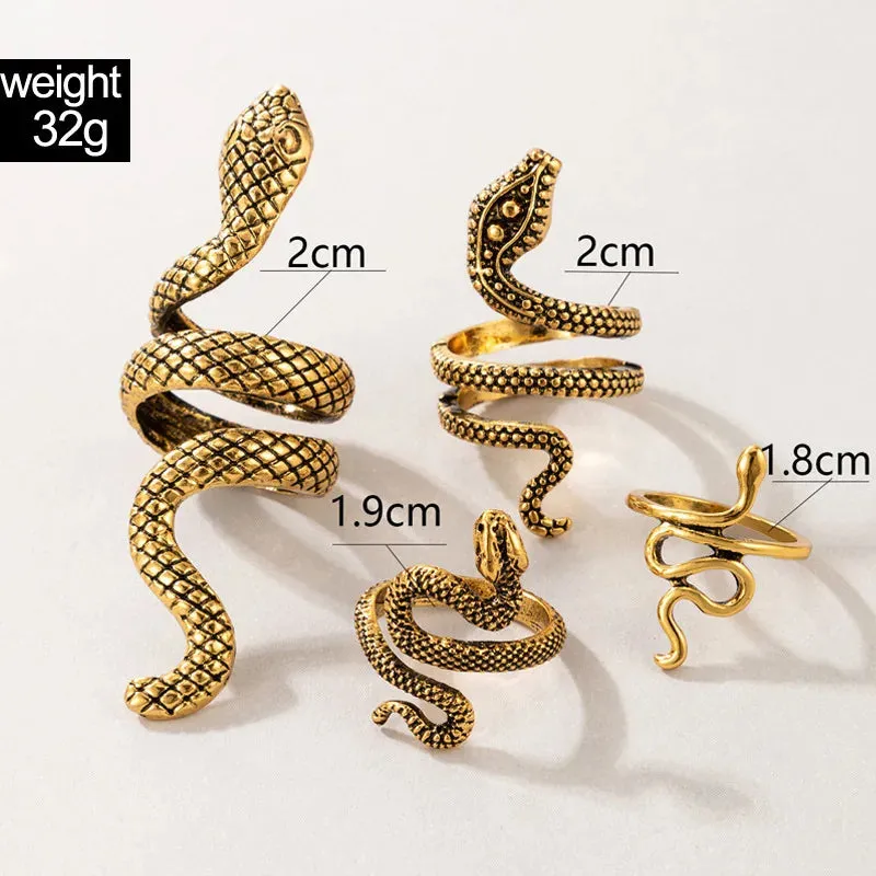Victorian Snake Ring Set