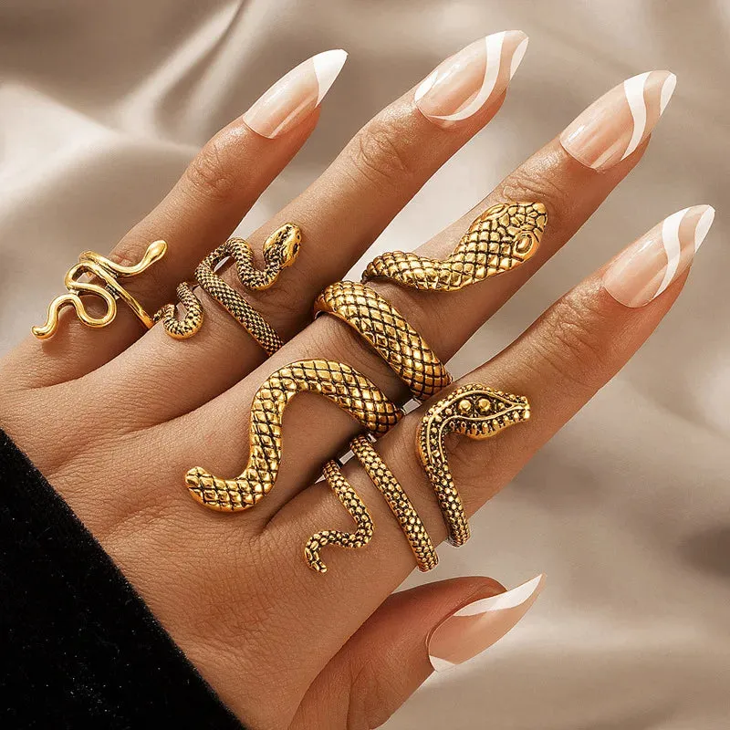 Victorian Snake Ring Set