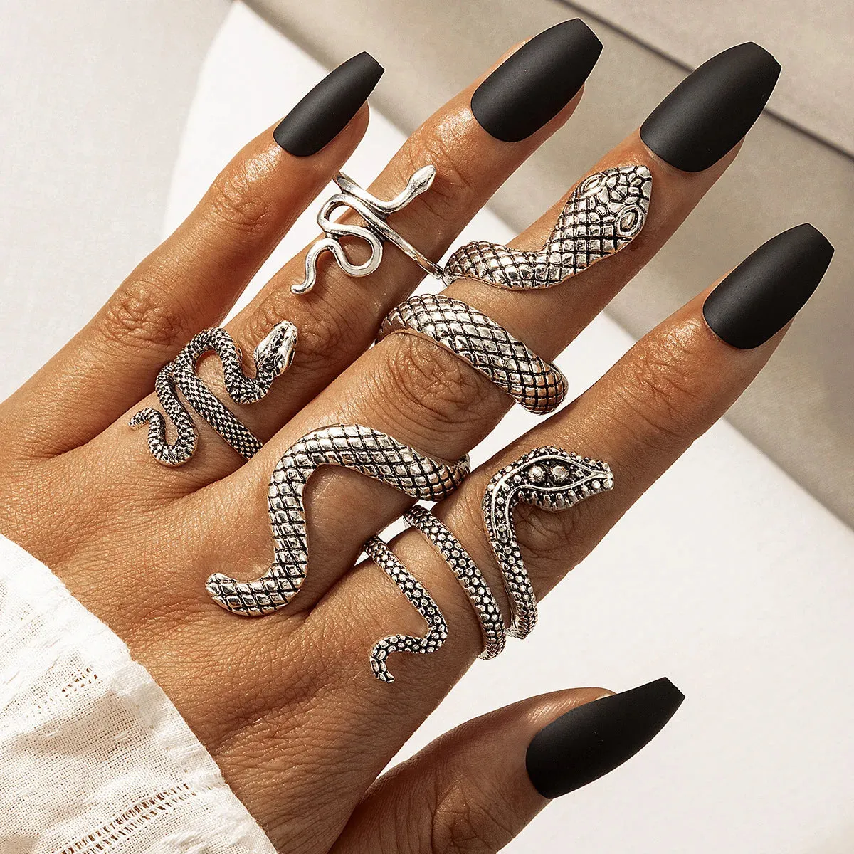 Victorian Snake Ring Set