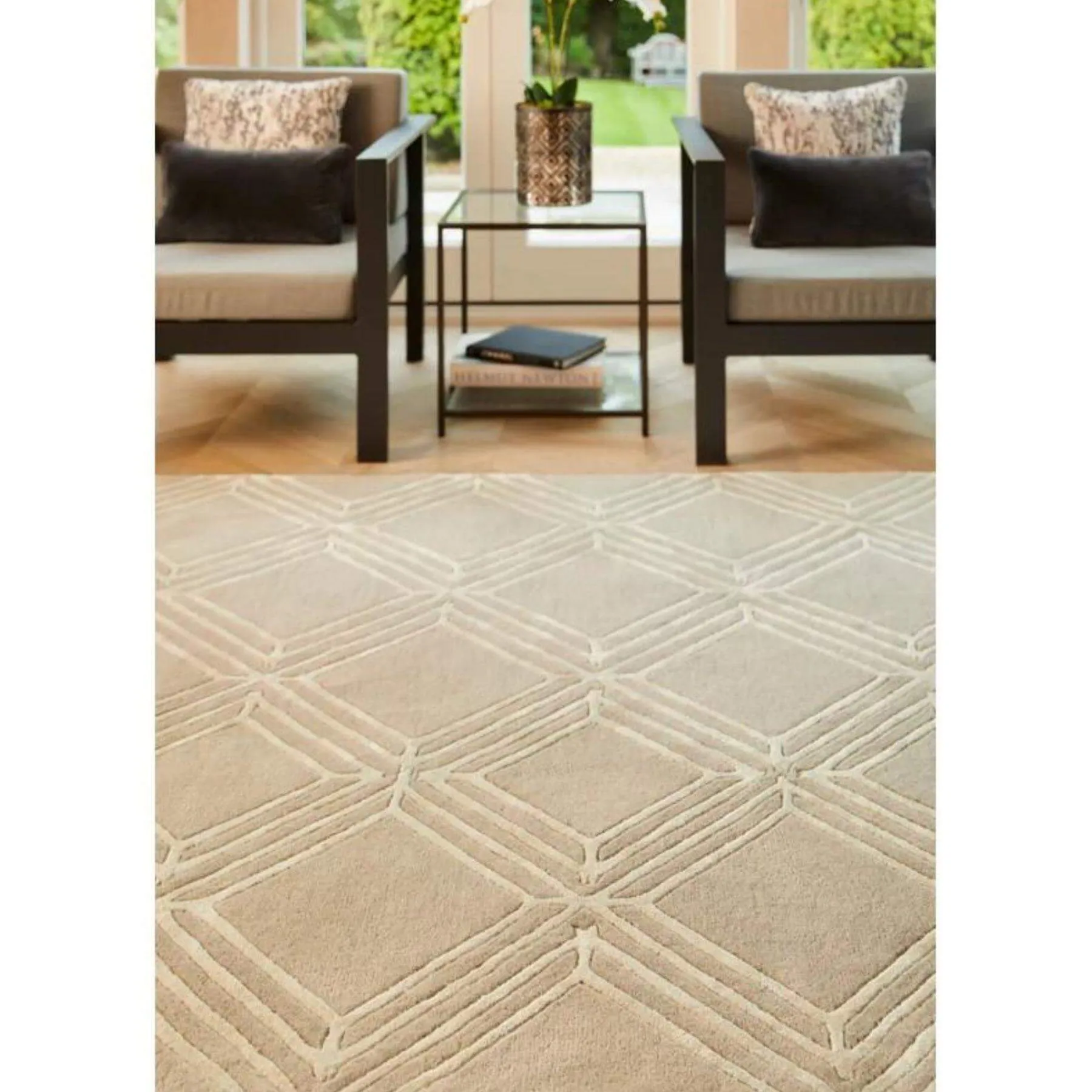 Vienna Mink Geometric Rug