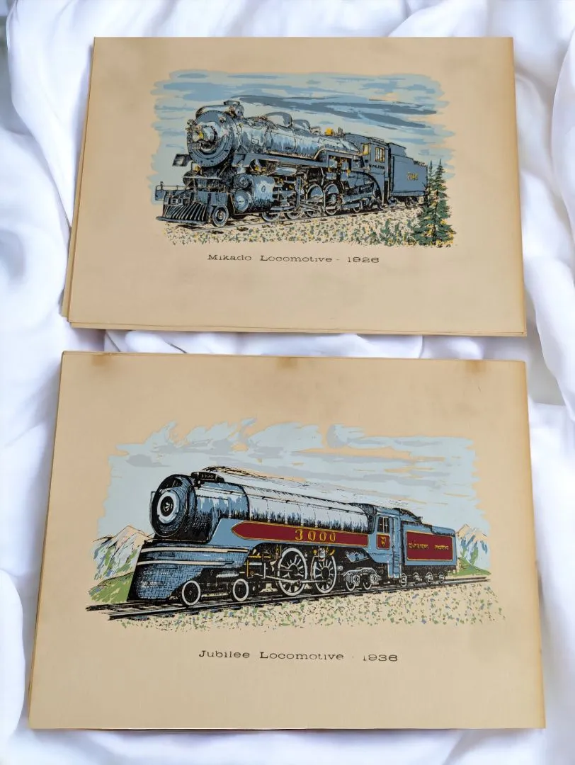 Vintage Portfolio Of Canadian Pacific Steam Locomotives